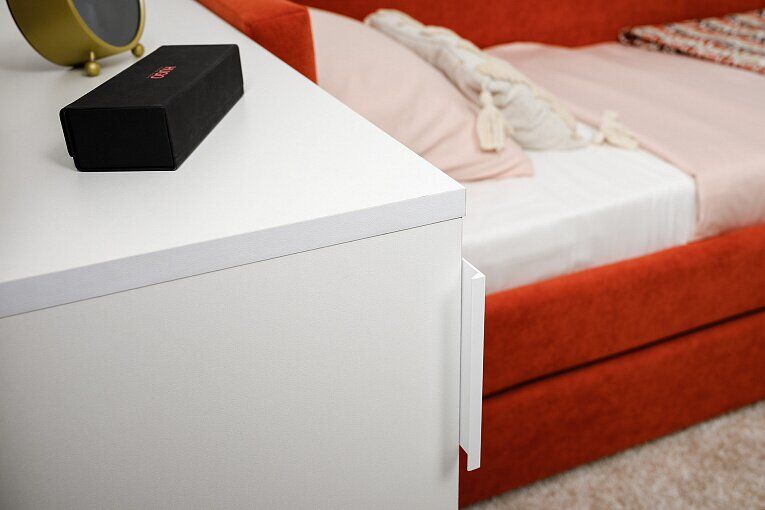 Марвэл Тумба выкатная 16.159 Белый шагрень