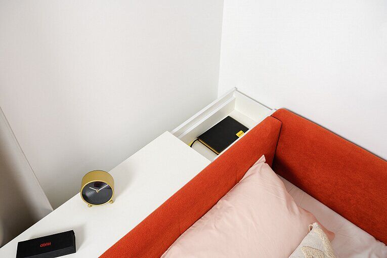 Марвэл Тумба выкатная 16.159 Белый шагрень