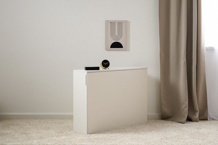 Марвэл Тумба выкатная 16.159 Белый шагрень