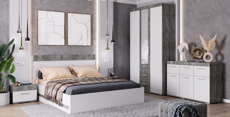 Кровать 160х200 Инстайл КР-04 с подъемным механизмом (Мебелони)