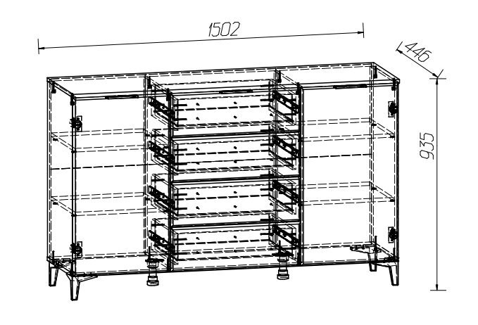 Комод-тумба Тоскана (MLK)