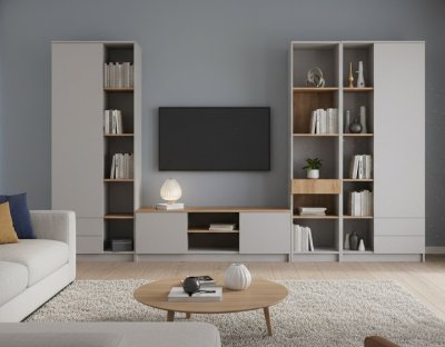 Прайм гостиная 1 кашемир / дуб золотой