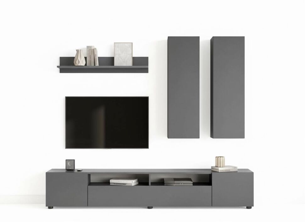 Гостиная Денвер 2 / Графит серый