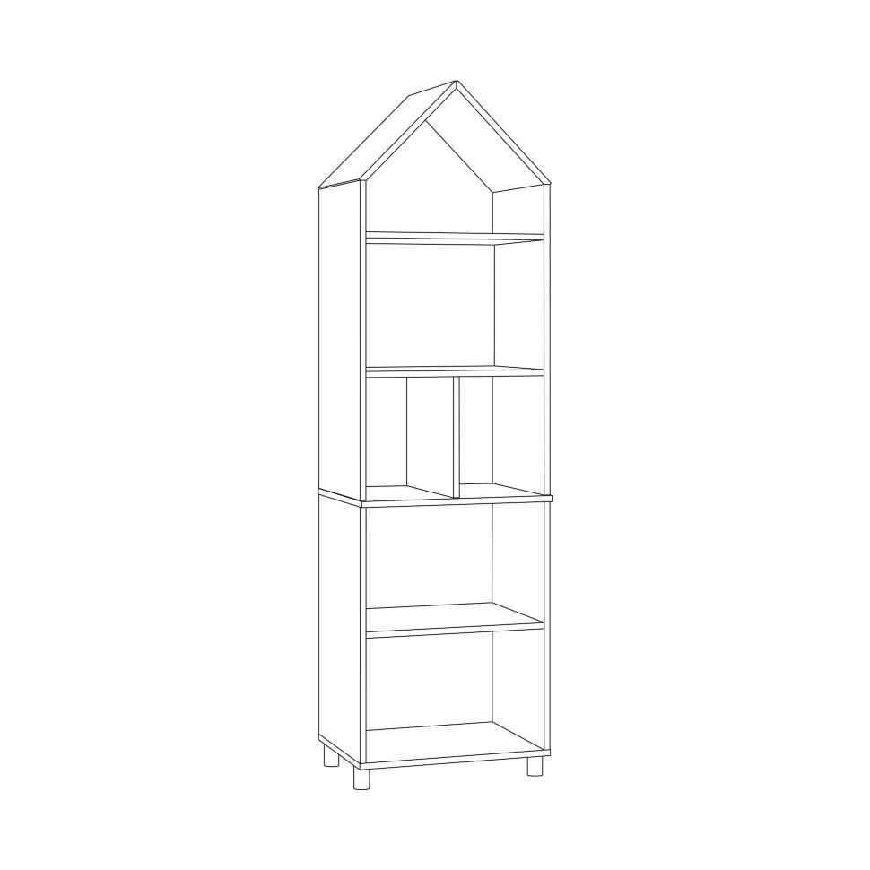 Эйп шкаф комбинированный 13.14 Белый/Дуб белый