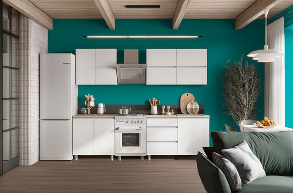 Кухня Токио 2 м серия 3, Белый