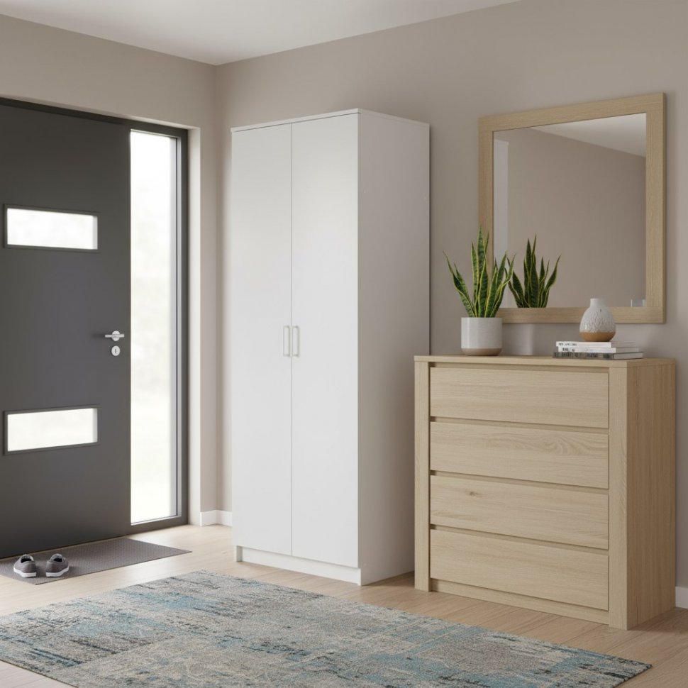 Шкаф распашной ШК 2, Белый