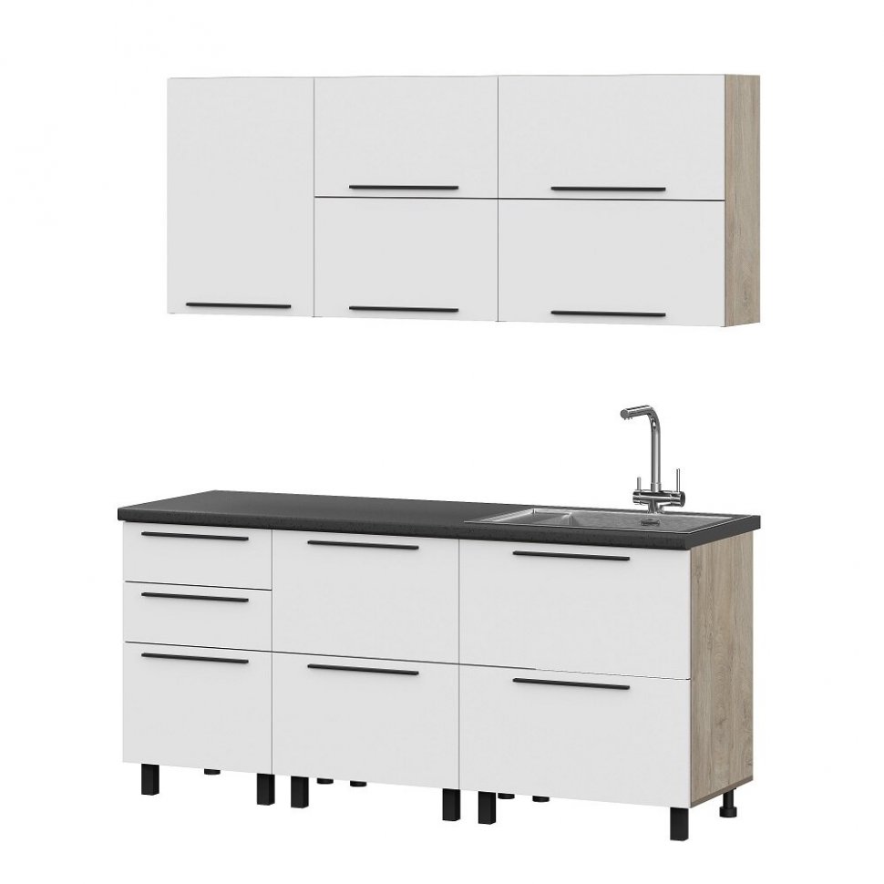 Кухня Этна 1,8 Комплект 1, Софт Вайт