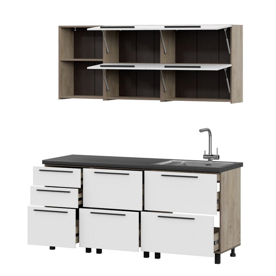 Кухня Этна 1,8 Комплект 1, Софт Вайт