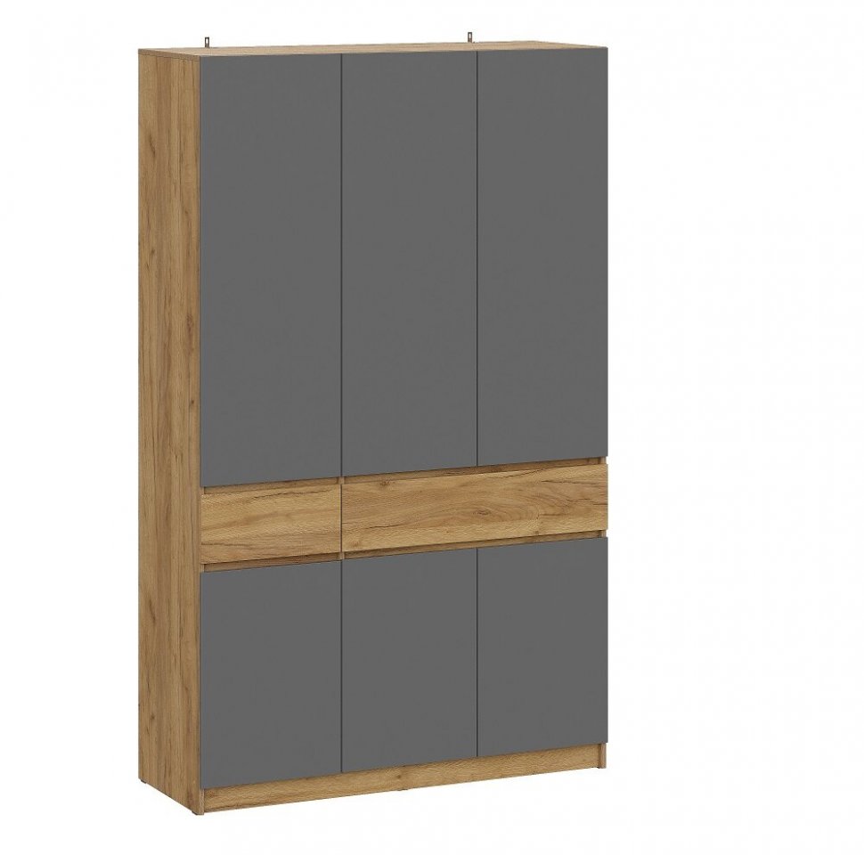 Шкаф 3-створчатый Авиньон (Графит серый)