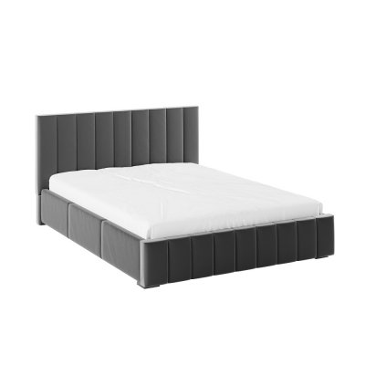 Мягкая кровать 140х200 Нега (ТЭКС) Серый