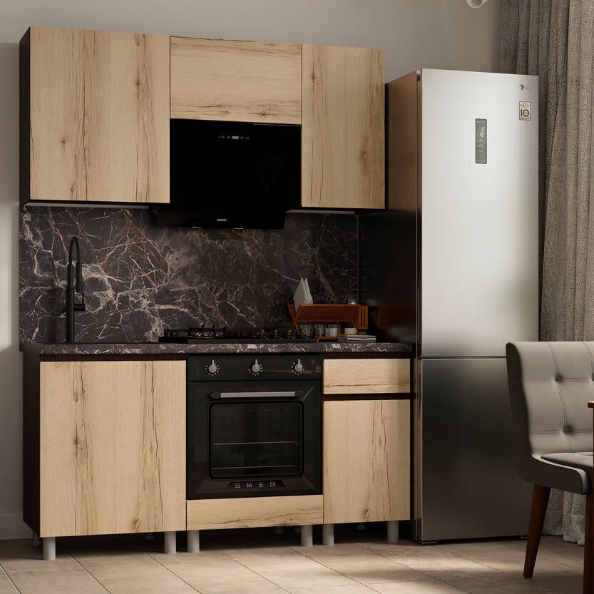 Шкаф кухонный нижний с ящиком 40 Плейона (ТЭКС) П4Р1 Дуб Делано