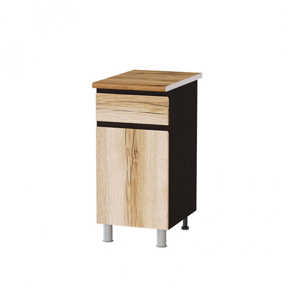 Шкаф кухонный нижний с ящиком 40 Плейона (ТЭКС) П4Р1 Дуб Делано