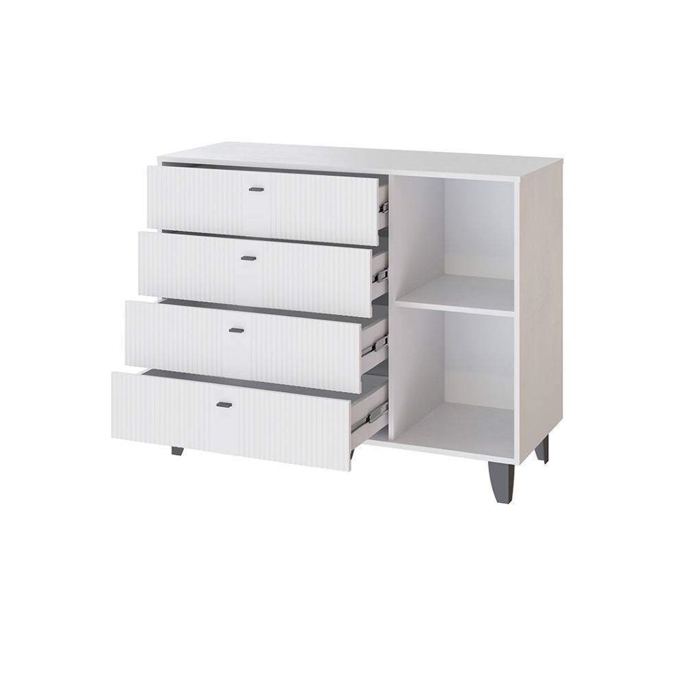 Комод Катрин-13, Белый, Белый снег