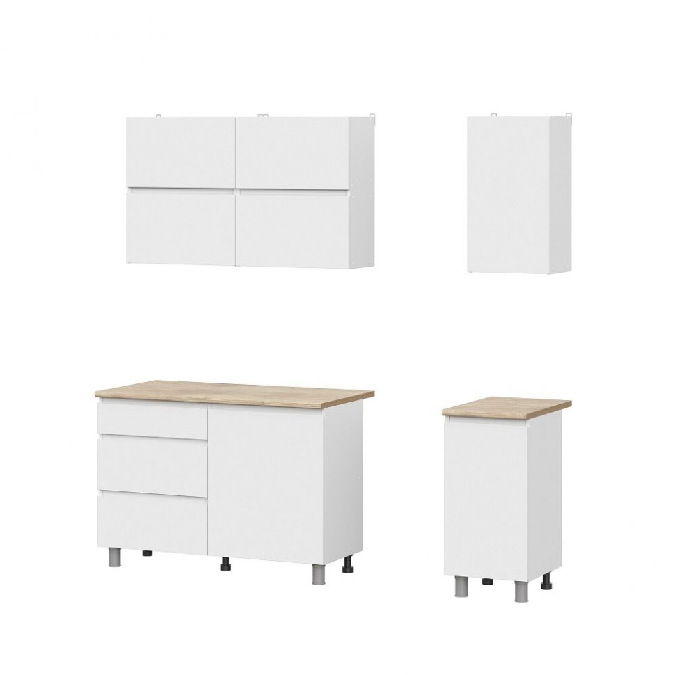 Кухня Токио 1,6 м, Белый