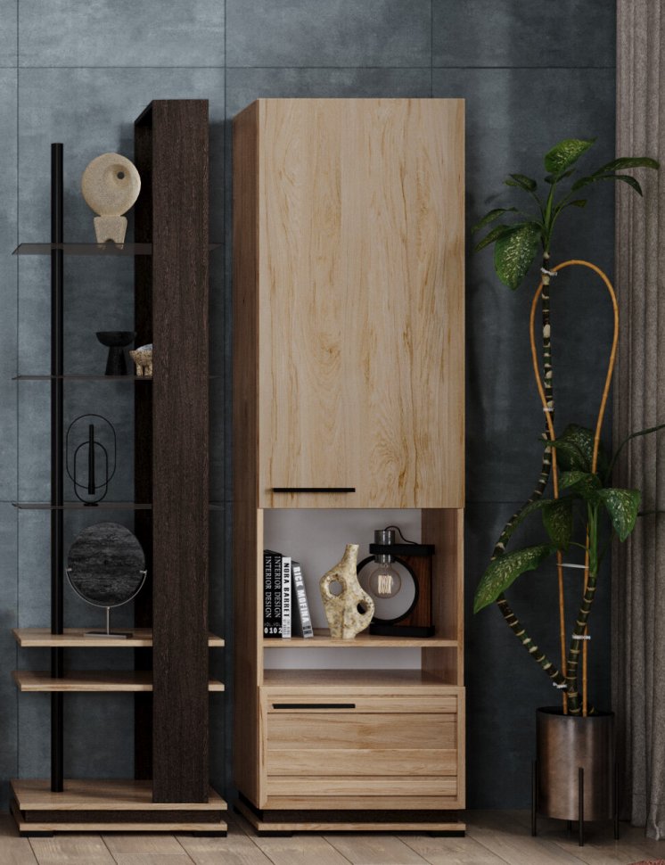 Стеллаж Модена МС-1 (Домани) Гикори Рокфорд