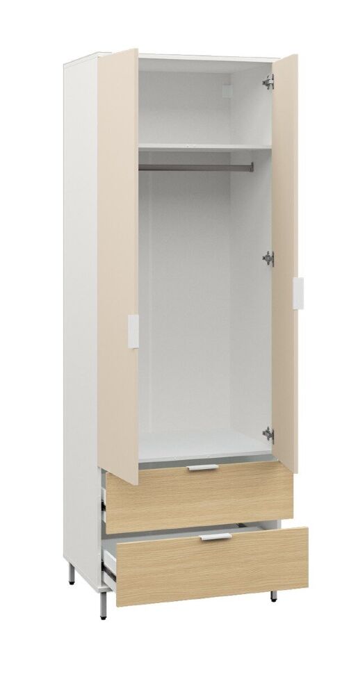 Марвэл Шкаф 16.317.02 Белый PE шагрень / Плэйн / Безмолвная Пустыня