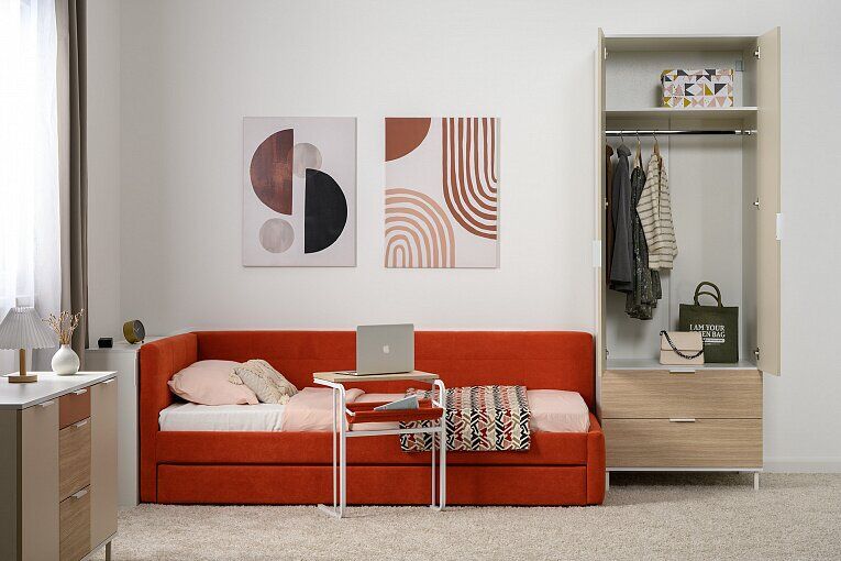 Марвэл Шкаф 16.317.02 Белый PE шагрень / Плэйн / Безмолвная Пустыня