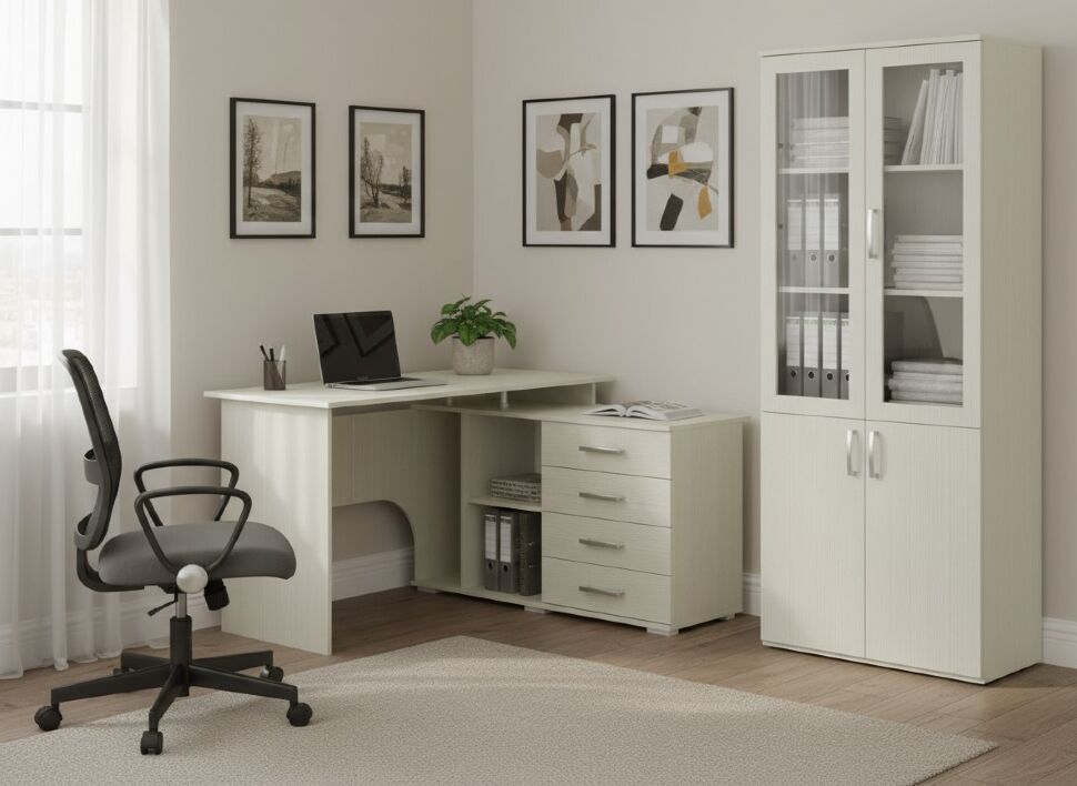 Интел-10 стол компьютерный Бодега Светлый