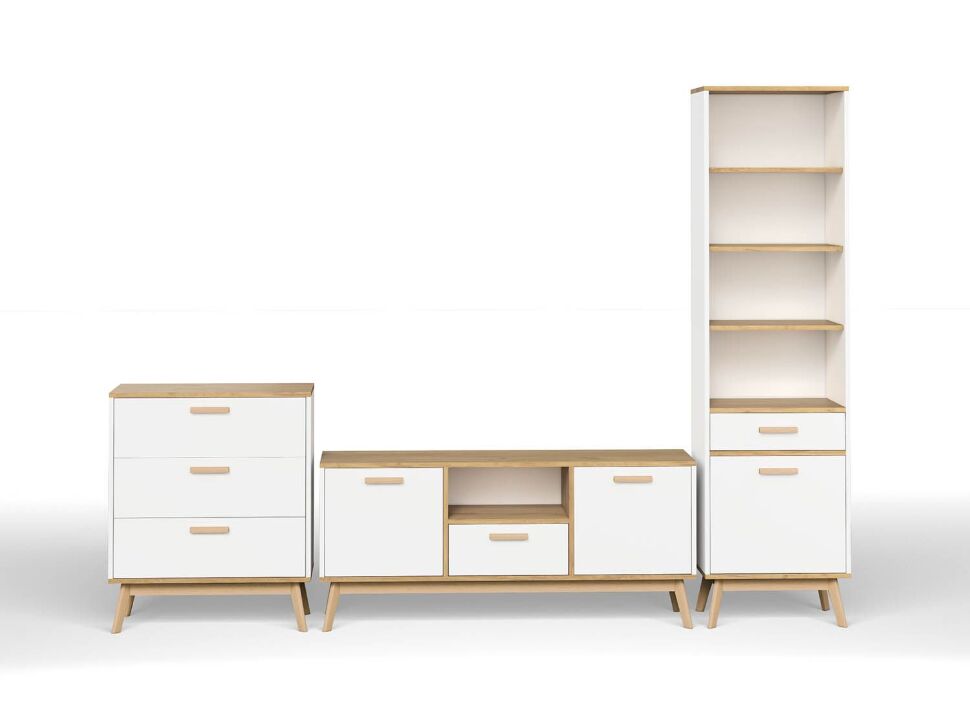 Алатея гостиная Дуб золотой/Белый