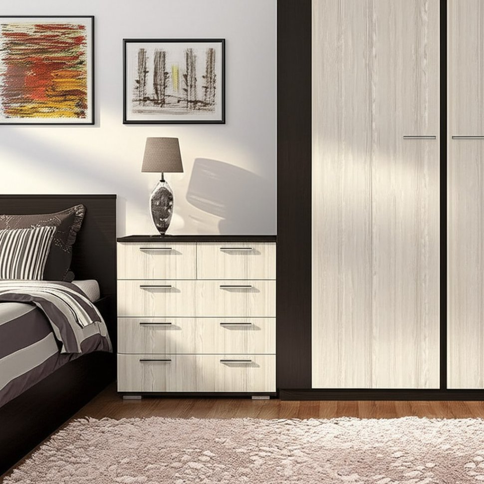 Комод Стандарт-5 NEW (BTS) Венге / Лоредо