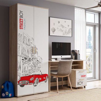 Тумба выкатная для мальчиков Сенди ТБ-07 БТС STREET BOY