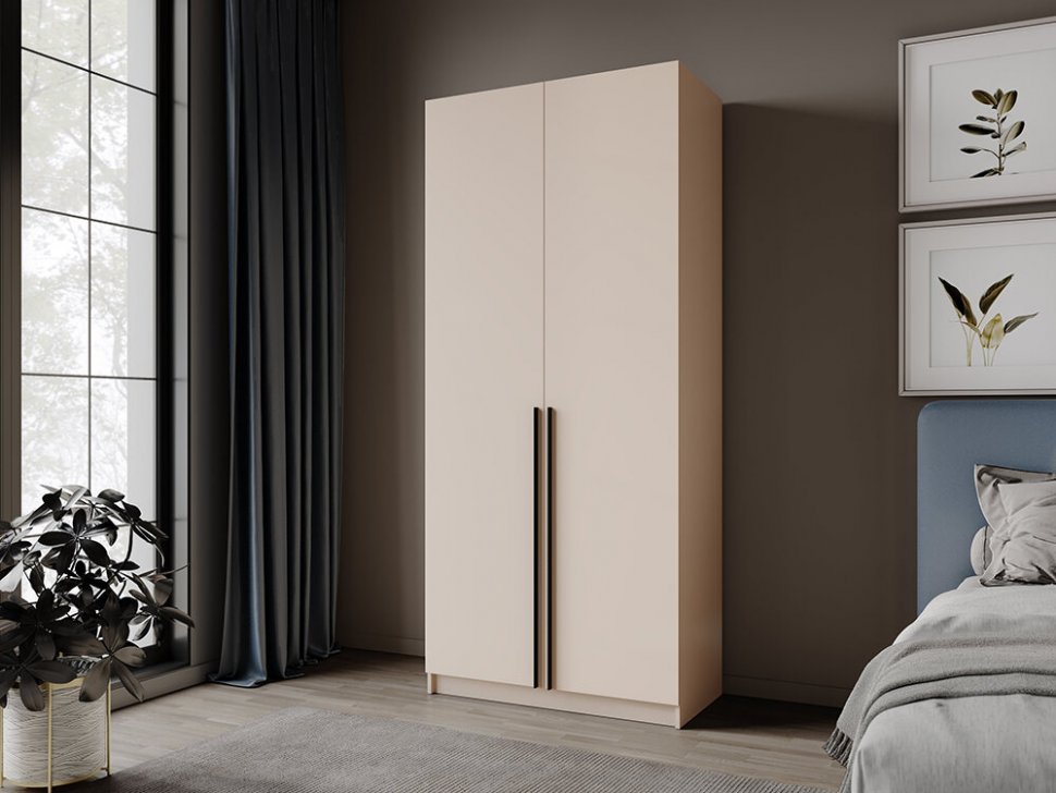 Шкаф Феникс (Северин) 1000 Кашемир ЛДСП 2-дверный