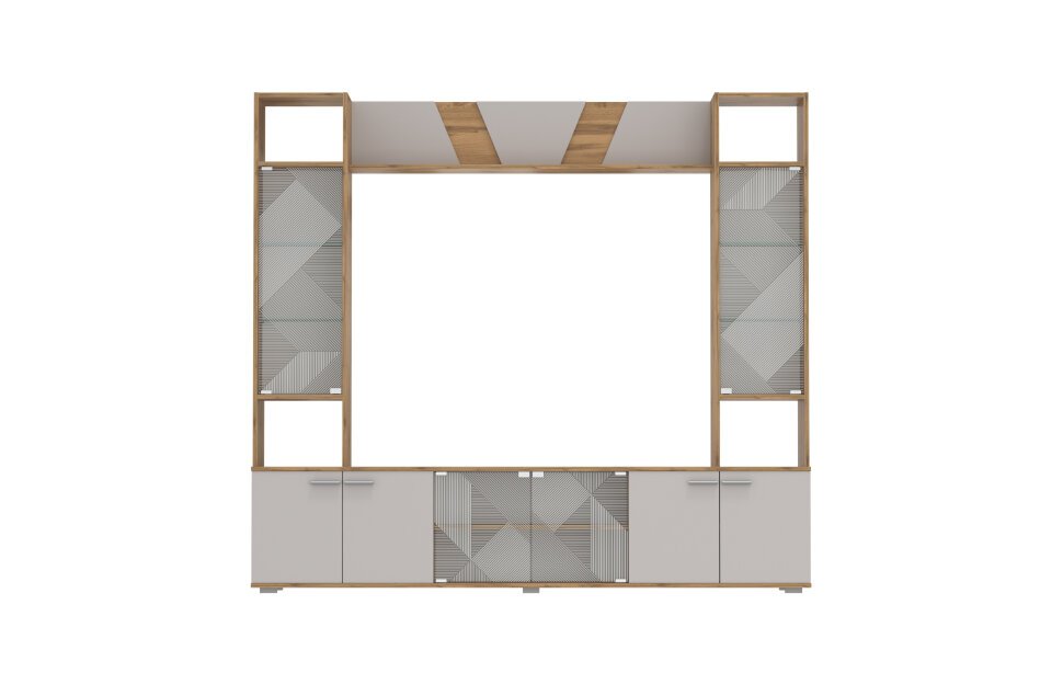 63.03 Тумба для ТВ Дуб золотой/Кашемир