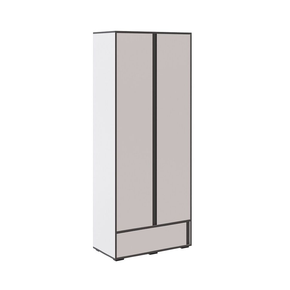 Шкаф Асцелла, Белый, Графит серый
