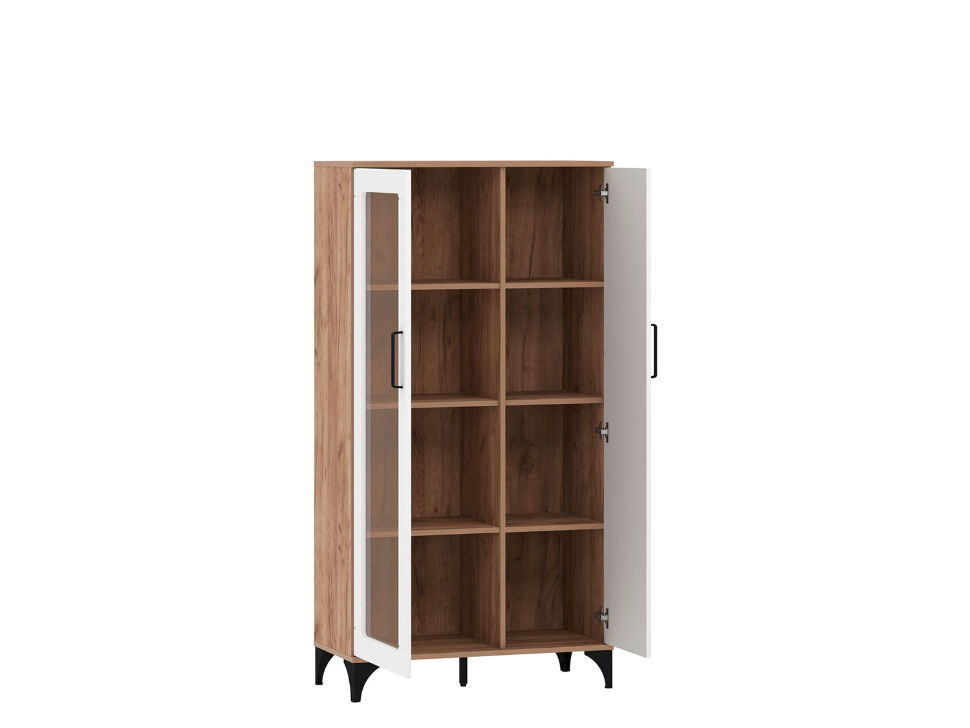 НМ 013.52 Марсель шкаф-пенал Дуб Крафт табачный/Меренга