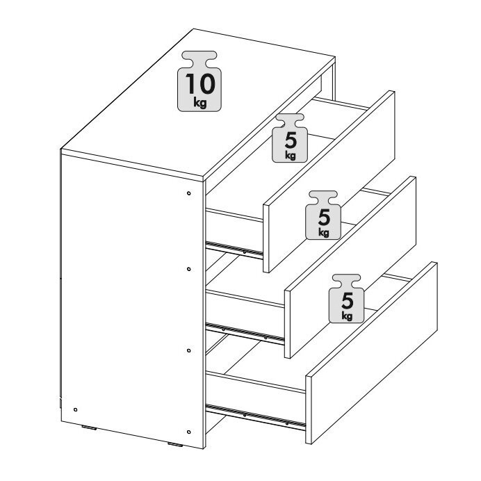 Комод Айден КМ06-800 Белый