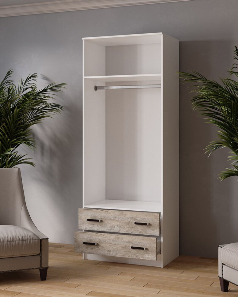 Шкаф двухдверный 800 Лагуна (ТЭКС) Дуб Юкон