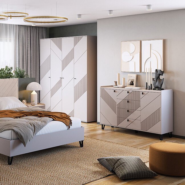 Шкаф 4-дверный Кашемир (МЛК)