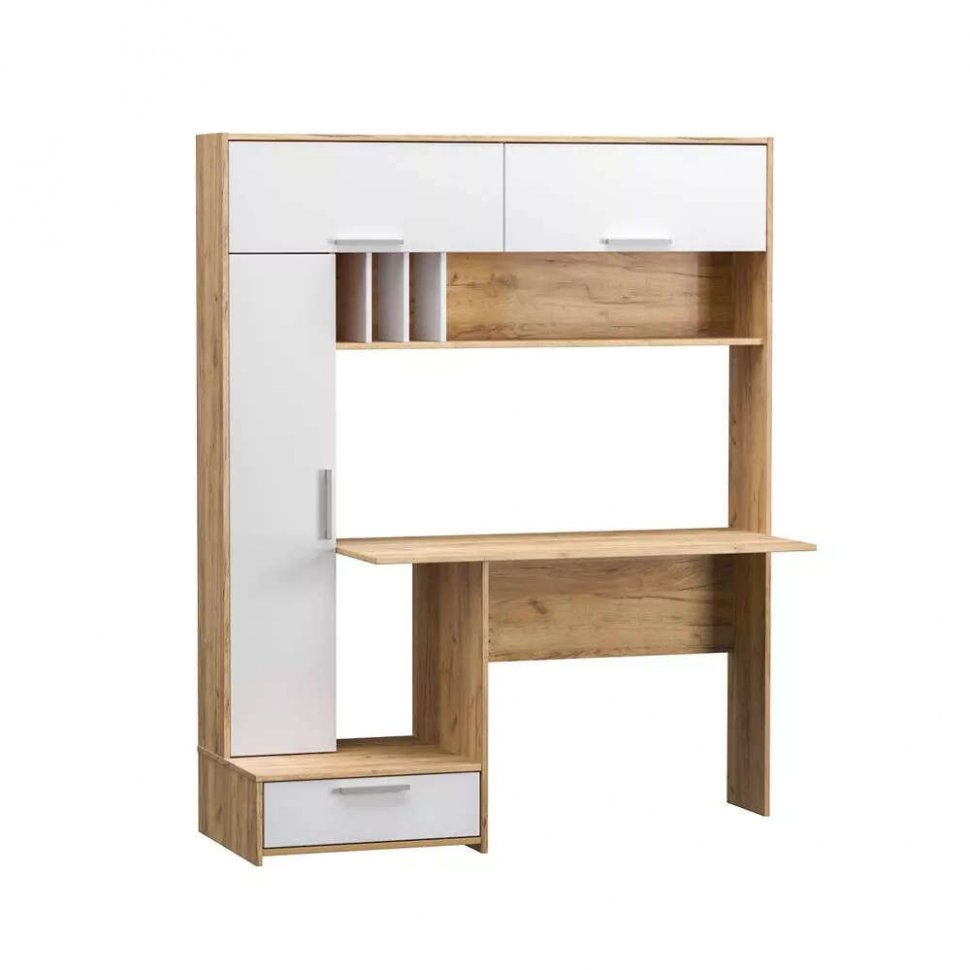 Лайт Стол письменный 03.243 Дуб Золотой/Белый