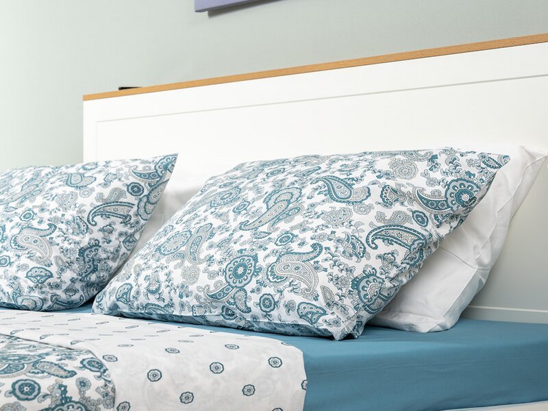 Остин Кровать 11.53 белый/дуб золотой