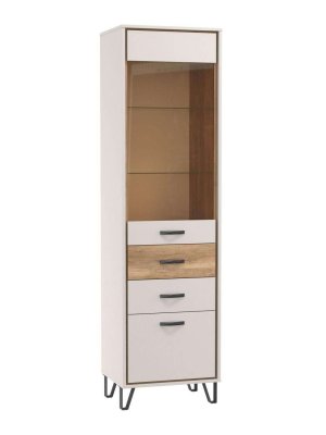 Шкаф витрина 62.01 Рио Кашемир / Дуб каньон