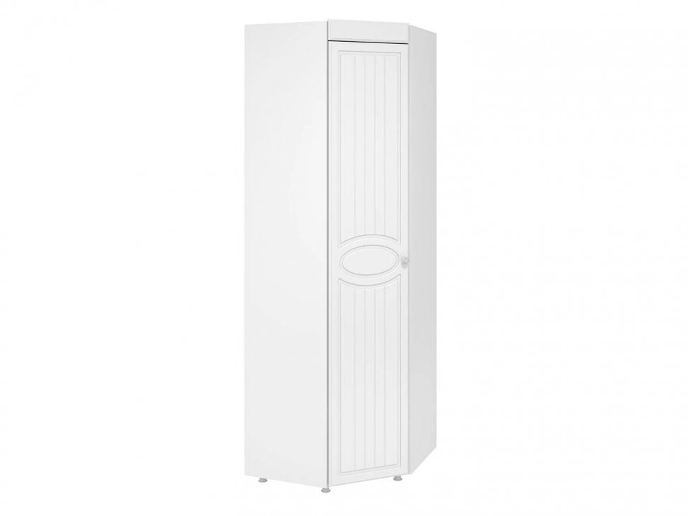 Шкаф угловой (гл.410) Монако МН-65 белое дерево