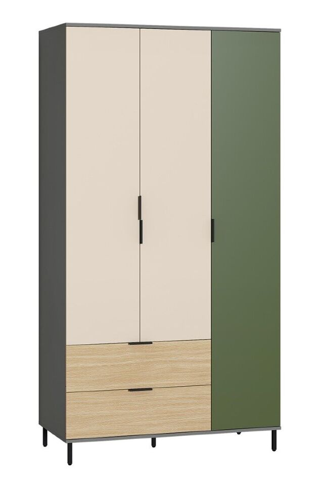 Марвэл Шкаф 16.317.03 Темно - серый / Плэйн / Дымчатый Зеленый