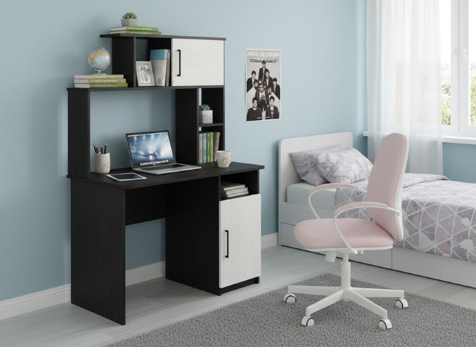 Интел-12 стол компьютерный Бодега Темный / Светлый