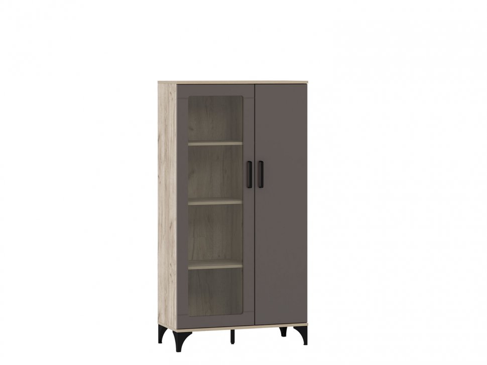 НМ 013.52 Марсель шкаф-пенал Дуб Крафт серый/Софт графит