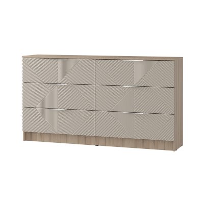 Двойной комод Эмилия КМ-04 (БТС) Дуб смоки / Айриш