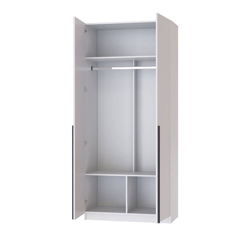 Шкаф Феникс (Северин) 1000 Белый ЛДСП 2-дверный