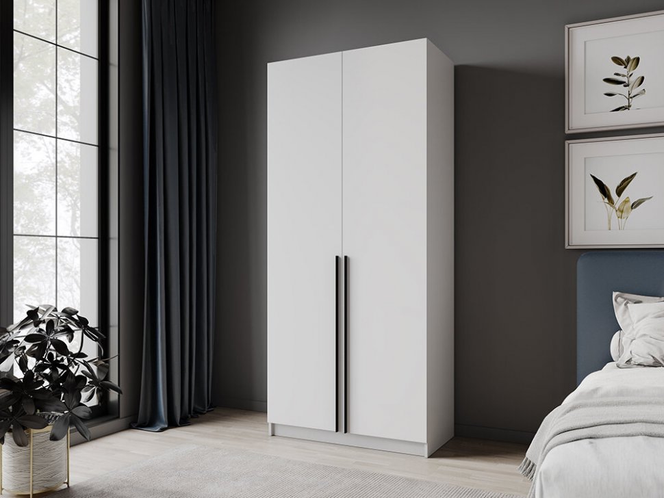 Шкаф Феникс (Северин) 1000 Белый ЛДСП 2-дверный