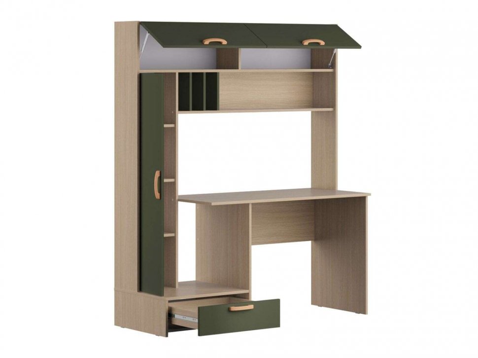 Лайт Стол письменный 03.243 Плэйн / Дымчатый Зеленый