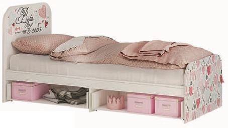 Кровать 80х186 с ящиками Малибу КР-10 (с настилом ЛДСП)