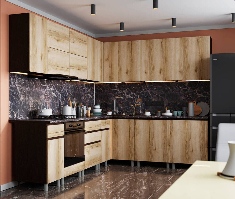 Шкаф под духовку 60 Плейона (ТЭКС) П6Д Дуб Делано