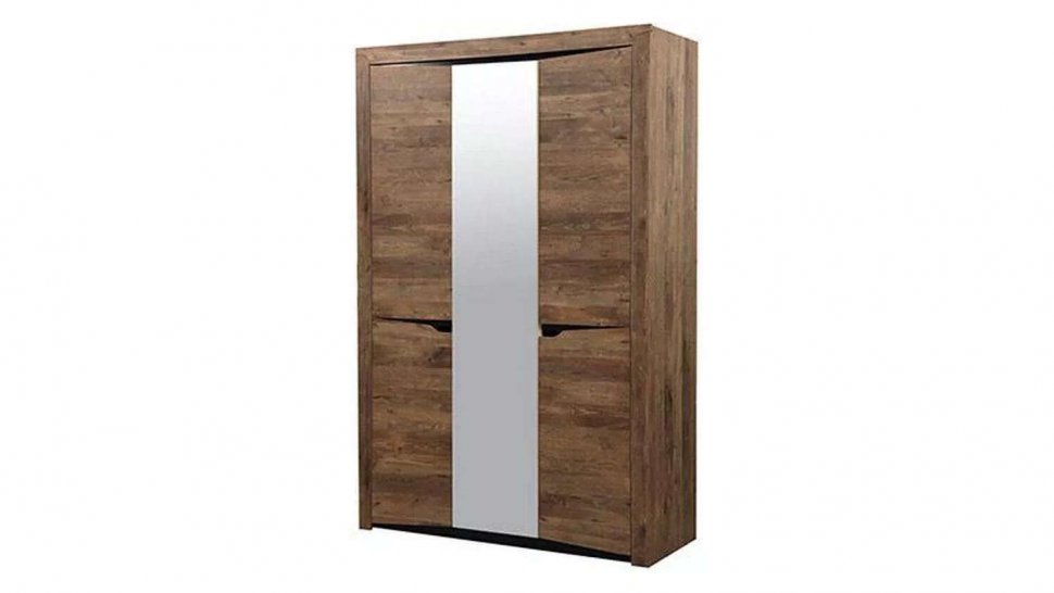 33.02 Лючия 3-х дв. шкаф для одежды кейптаун/венге