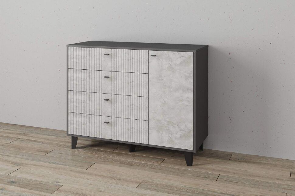 Комод Катрин-13, Графит, Мальта