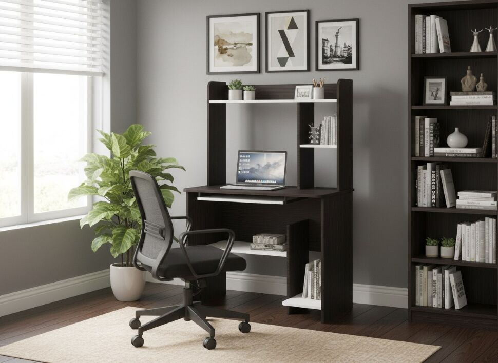 Интел-1 стол компьютерный Бодега Темный / Светлый