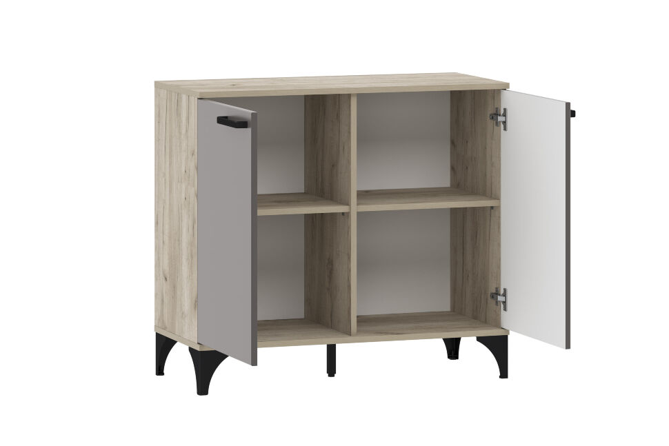 Марсель гостиная комплектация 3 Дуб Крафт серый/Софт графит