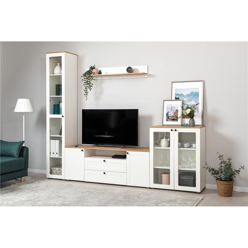 Остин Полка 16.484 белый/дуб золотой